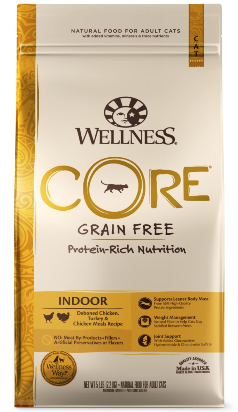Wellness Core Indoor Chicken&Turkey Recipe Cat Dry Food 5lb