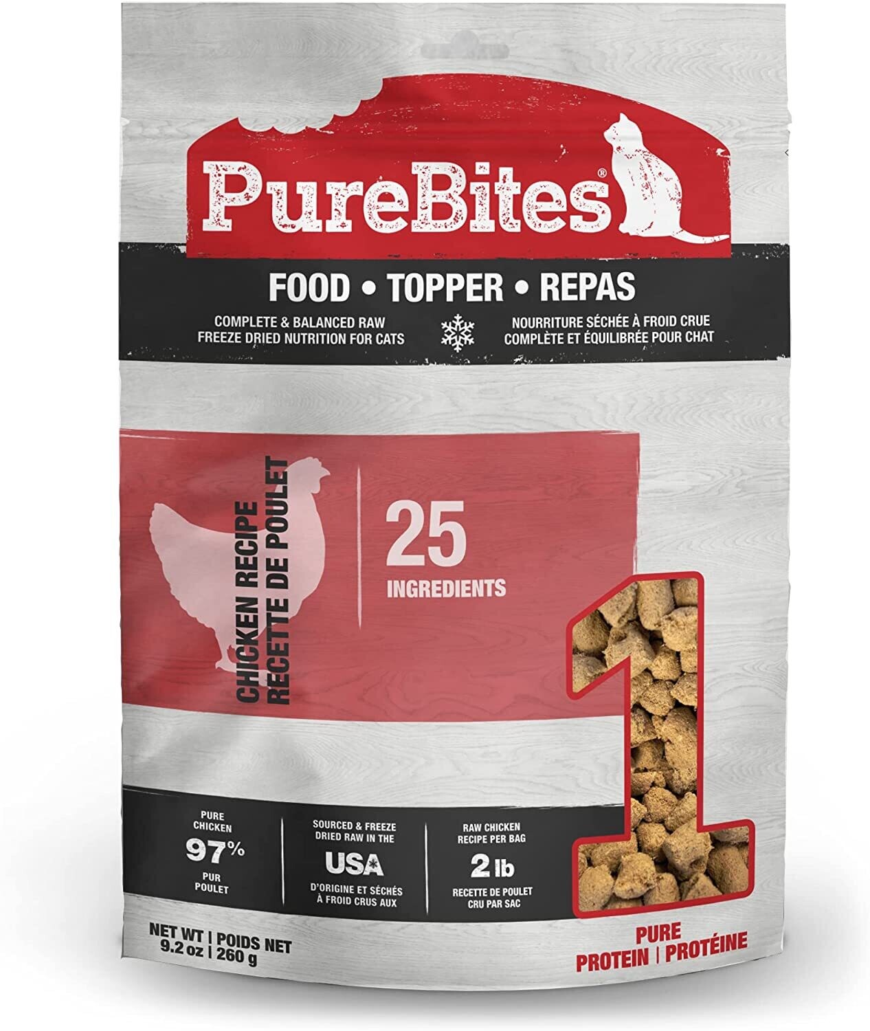 Purebites Chicken Recipe Cat Food Topper 260g