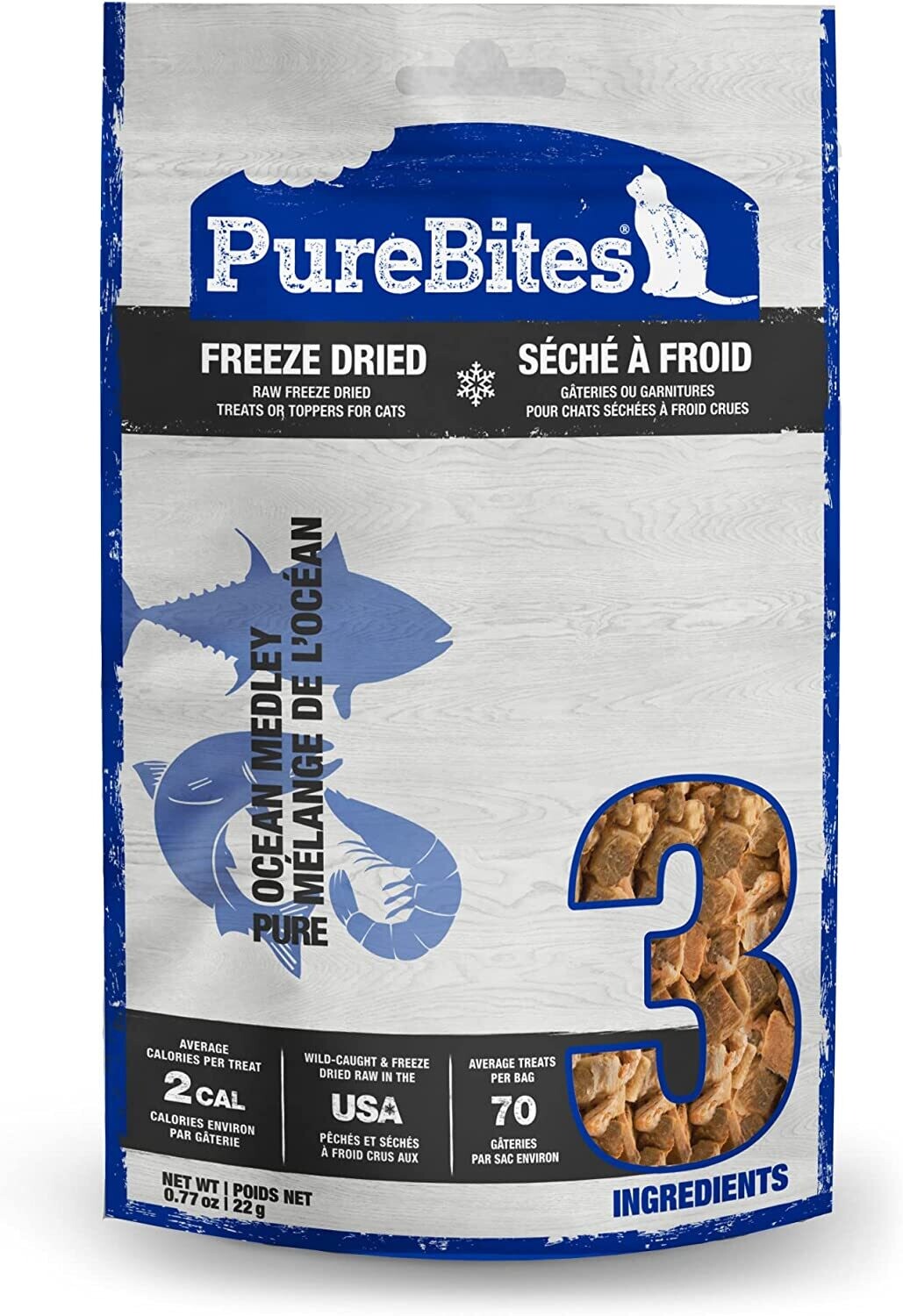 Purebites Freeze-Dried Ocean Medley Cat Treat 22g