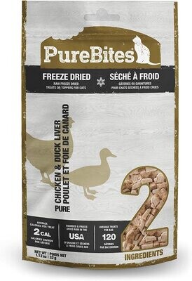 Purebites Freeze-Dried Beef Chicken Breast & Duck Liver Cat Treat 32g