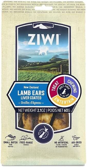 ZIWI Dog Chews Lamb Ears 60g