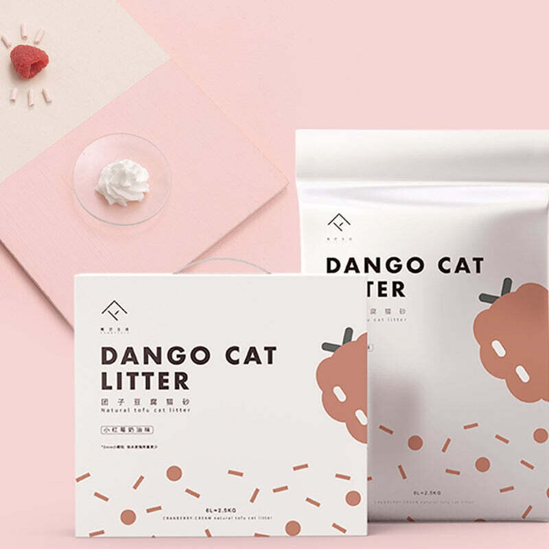 Furrytail Dango Cranberry Tofu Cat Litter 6L