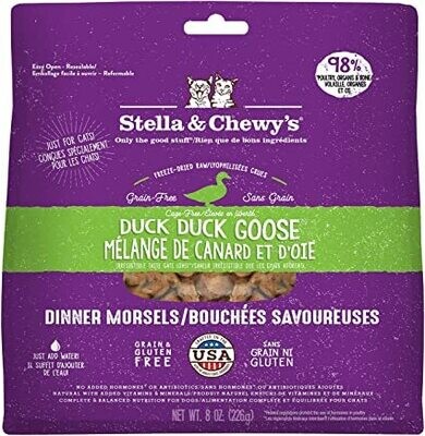 Stella & Chewys Duck Duck Goose Cat Freeze-Dried Raw Dinner Morsels 3.5oz