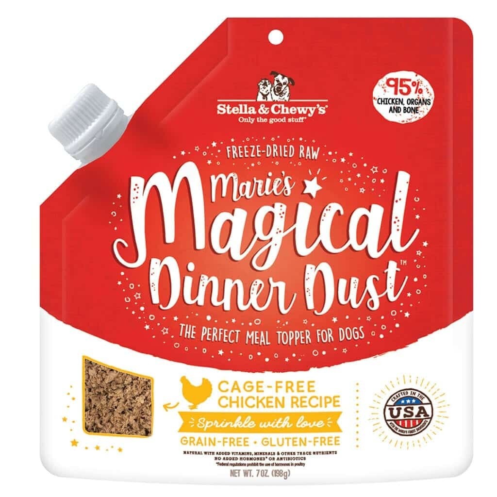 Stella & Chewys Marie's Magical Dinner Dust Cages Free Chicken Dog Meal Topper