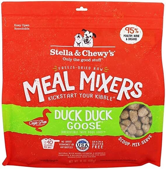 Stella & Chewys Duck Duck Goose Dog Freeze Dried Raw Dinner Patties 25oz