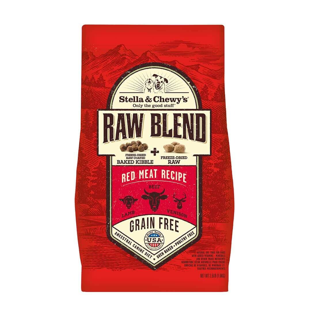 Stella & Chewys Red Meat Raw Blend Kibble Dog Dry Food 10lb