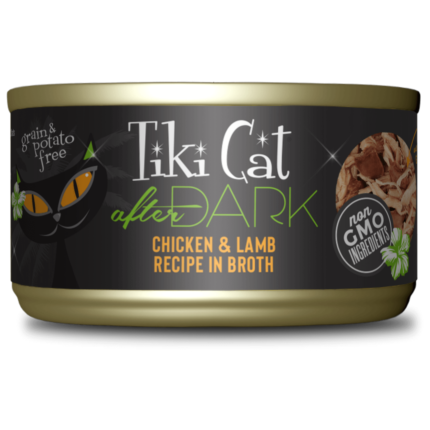 Tiki Cat after Dark Chicken & Lamb Recipe In Broth Cat Wet Food 2.8oz