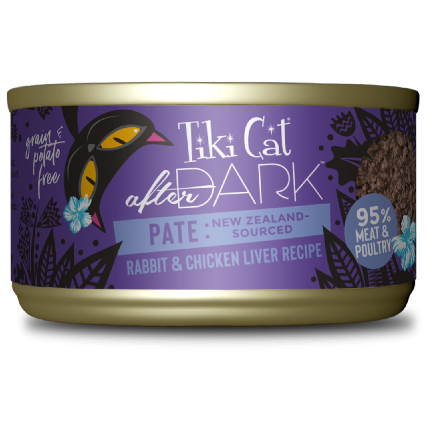 Tiki Cat After Dark Rabbit & Chicken Liver Pate Cat Wet Food 3oz