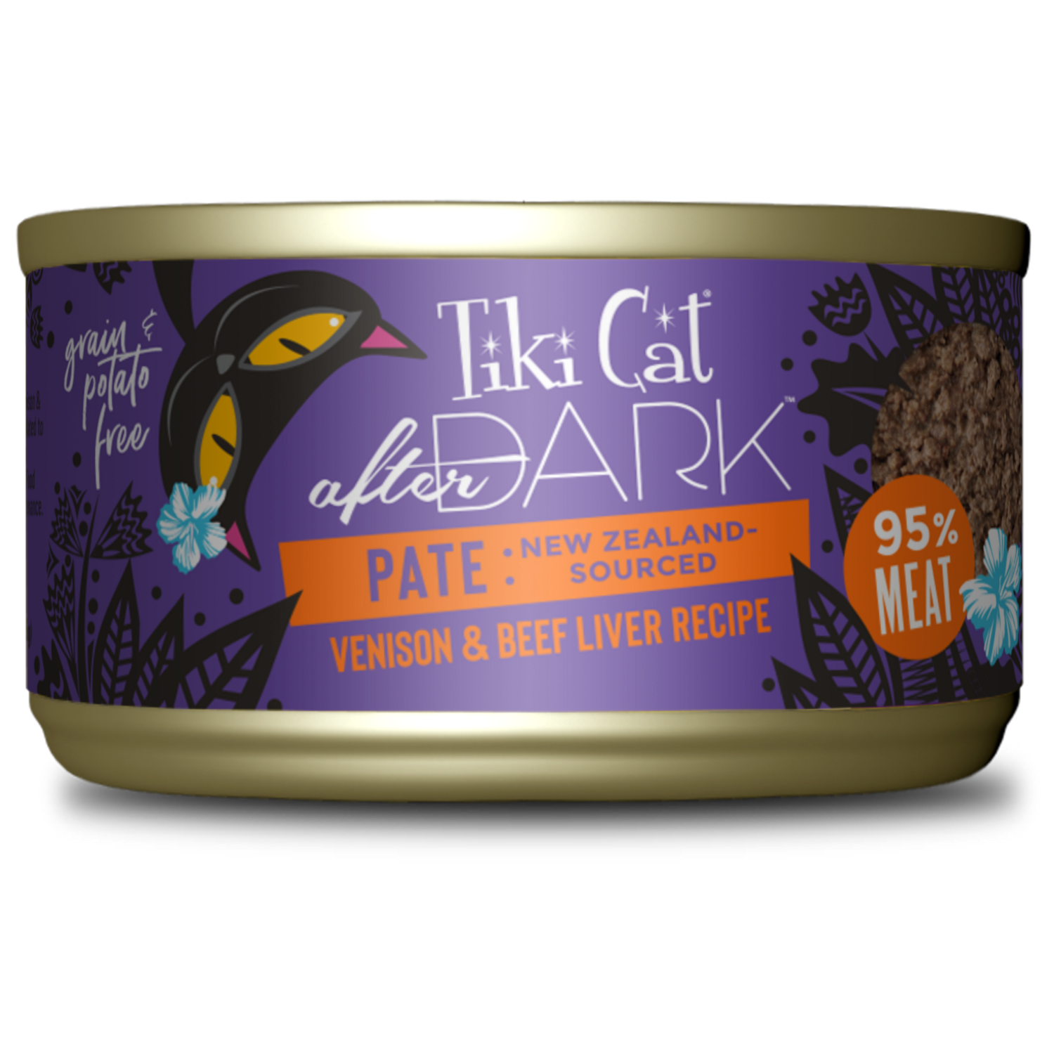 Tiki Cat After Dark Venison & Beef Liver Pate Cat Wet Food 3oz