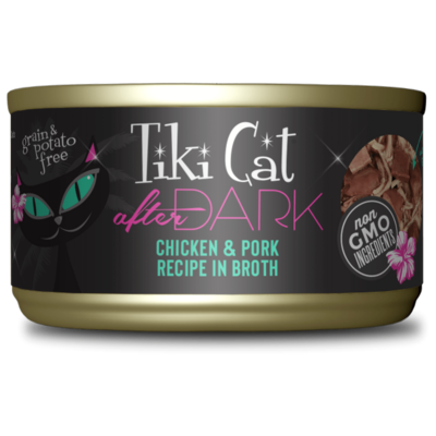 Tiki Cat After Dark Chicken & Pork Recipe In Broth Cat Wet Food 2.8oz
