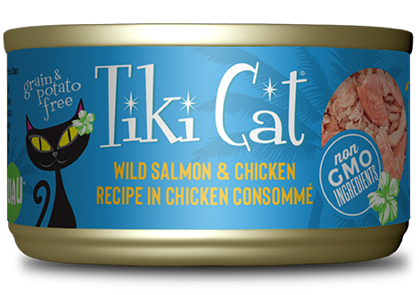 Tiki Cat Luau Wild Salmon& Chicken