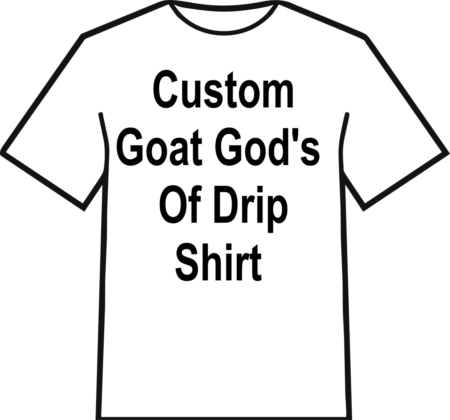 Custom Goat God&#39;s Of Drip Shirt