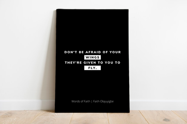 Fly A3 Poster Print [Black, White or Peach]