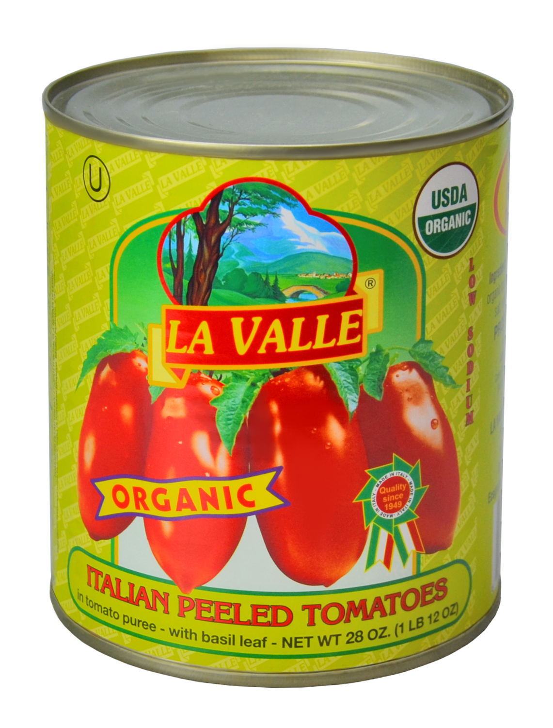 6/28oz of La Valle's Organic Italian Peeled Tomato