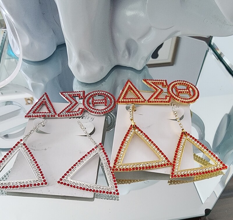 Pyramid Bling Earrings