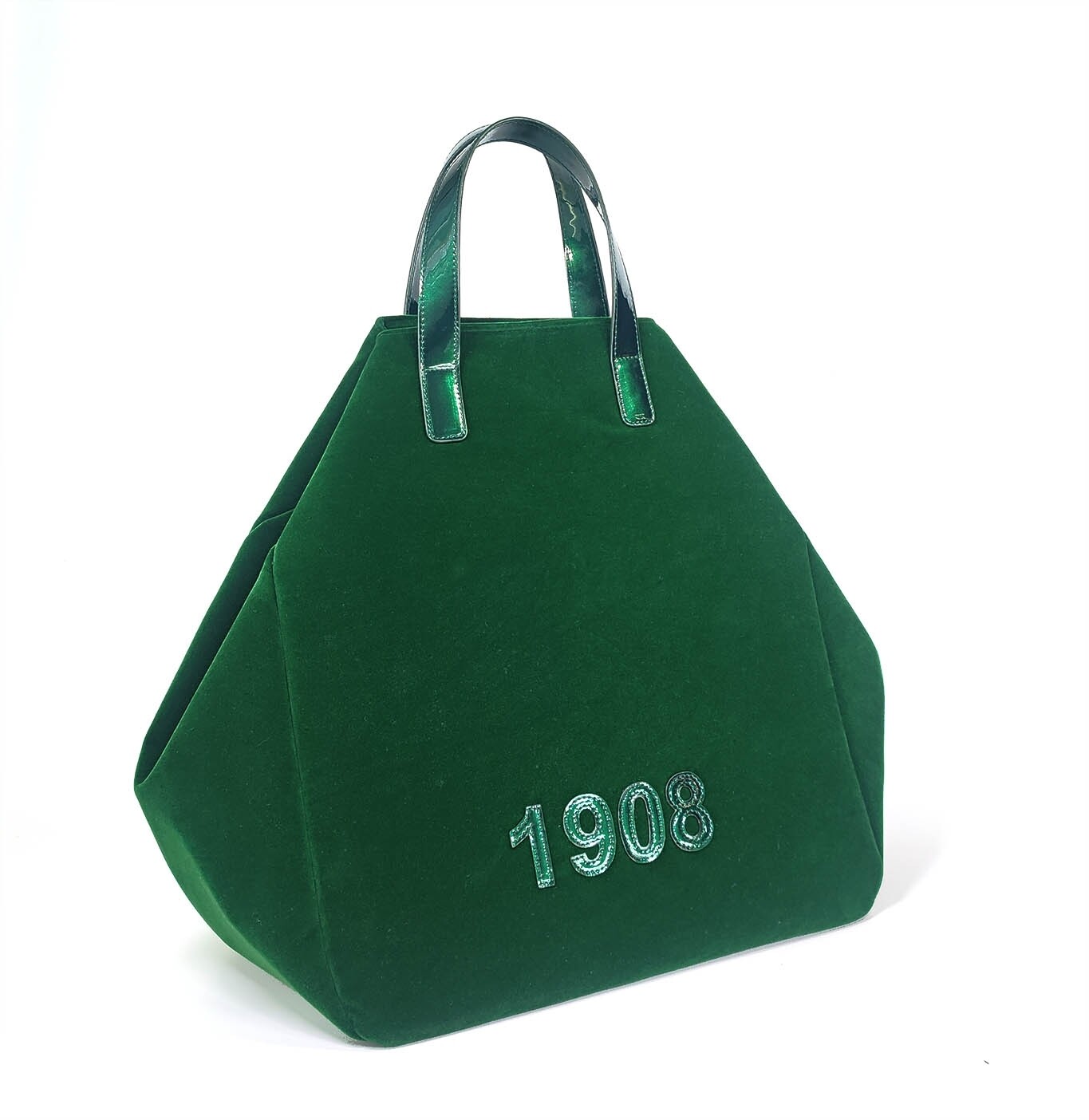 AKA 1908 -Velveteen Tote Emerald