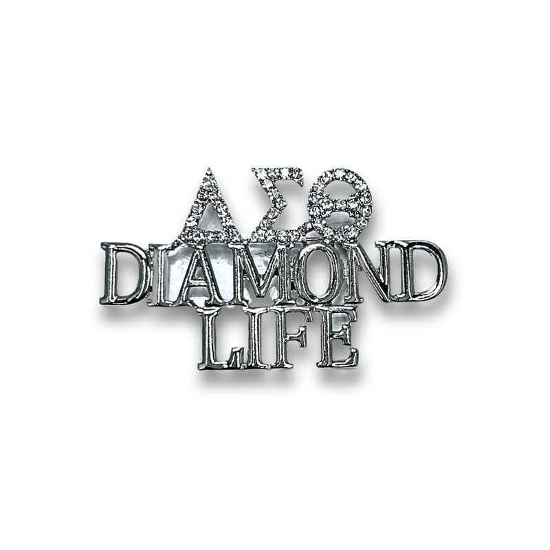 DST Rhinestone Diamond Life Lapel