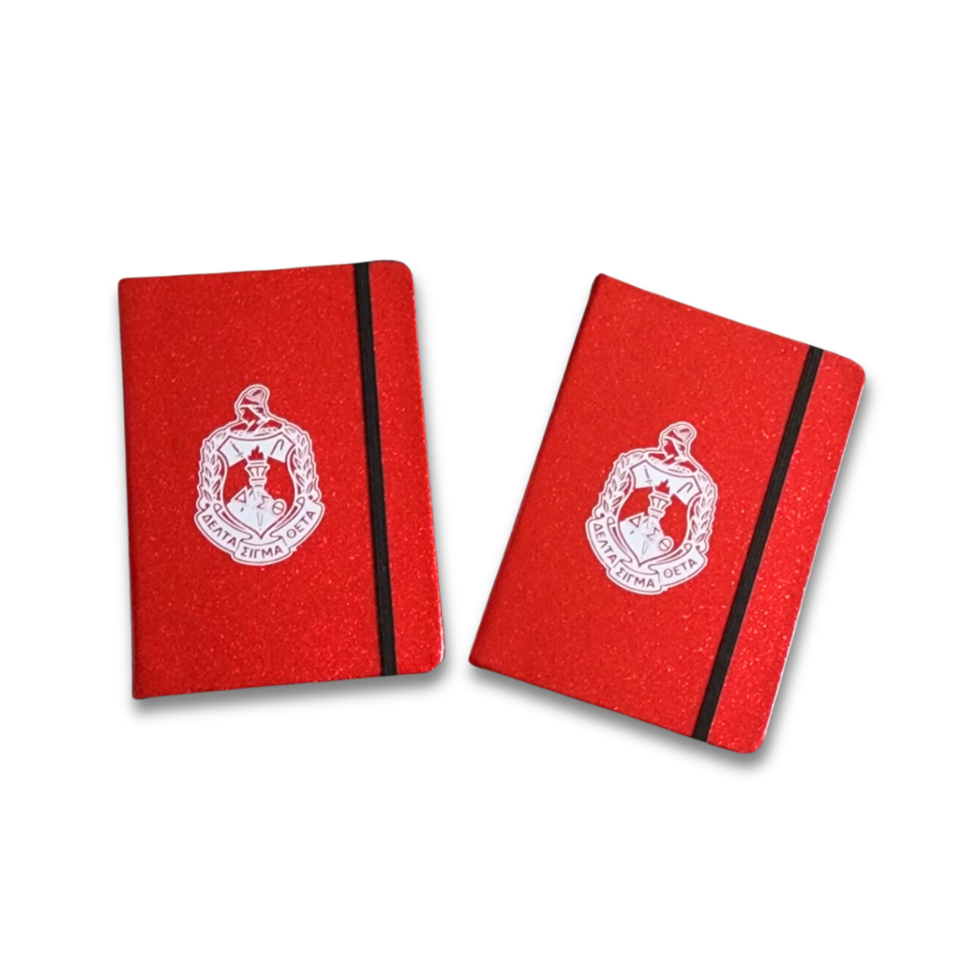 Red Glitter Notebook