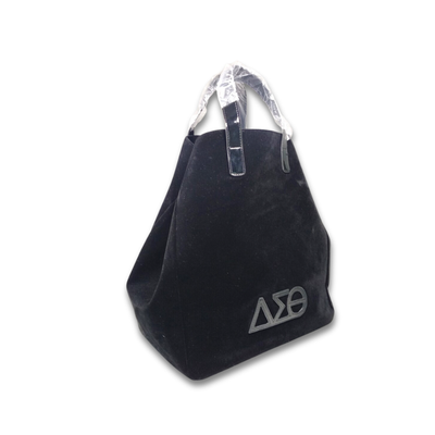Velveteen Tote - DST Black Bag