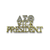 DST Rhinestone Vice President Lapel