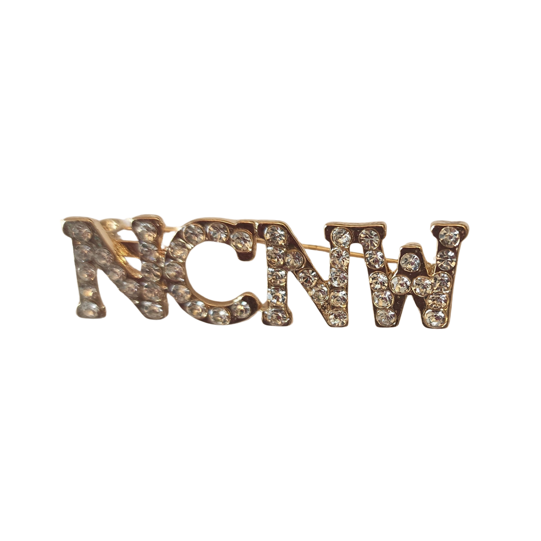 NCNW Rhinestone Lapel, Metal Tone: Gold Tone