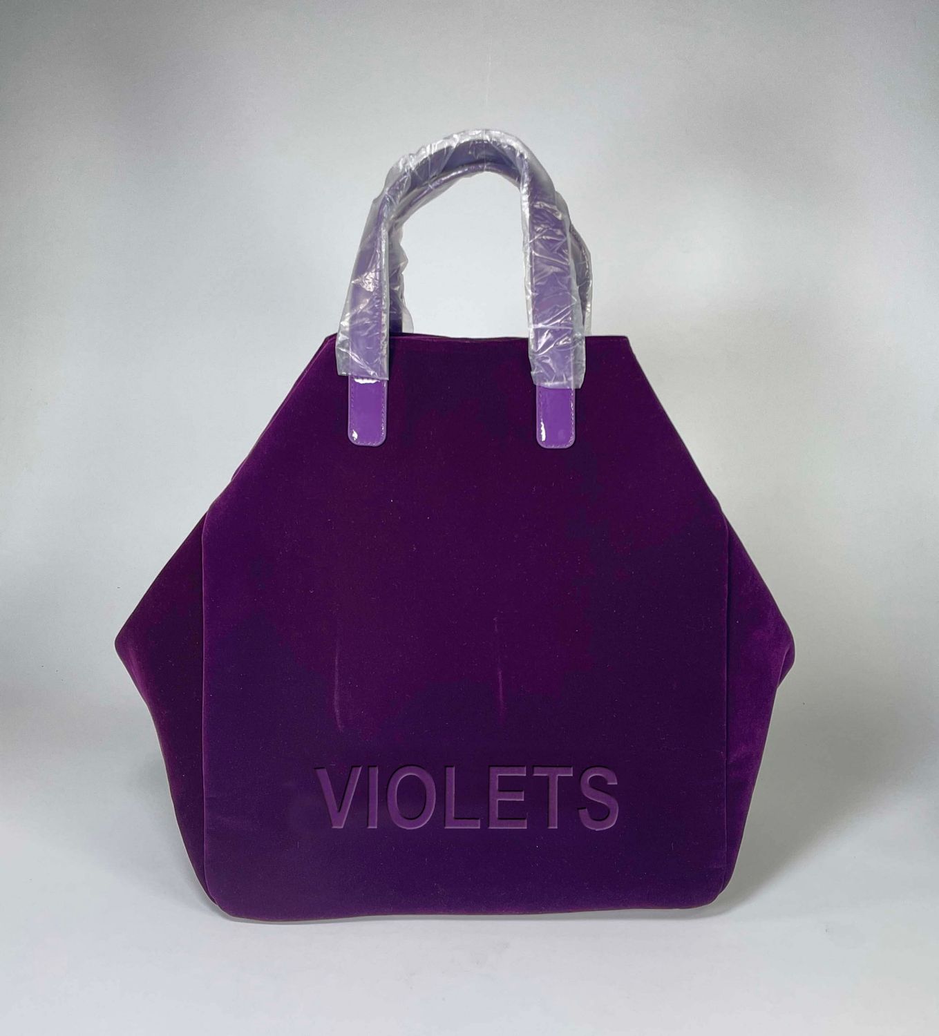 Classy Velveteen Violet Tote