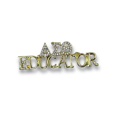 DST Rhinestone Educator Lapel