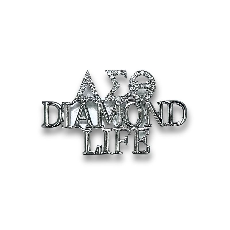 DST Rhinestone Diamond Life Lapel
