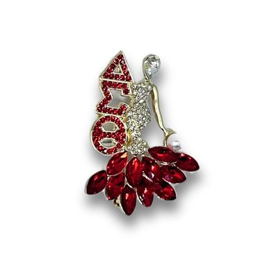 Delta Diva with Ruby &amp; Pearl Lapel