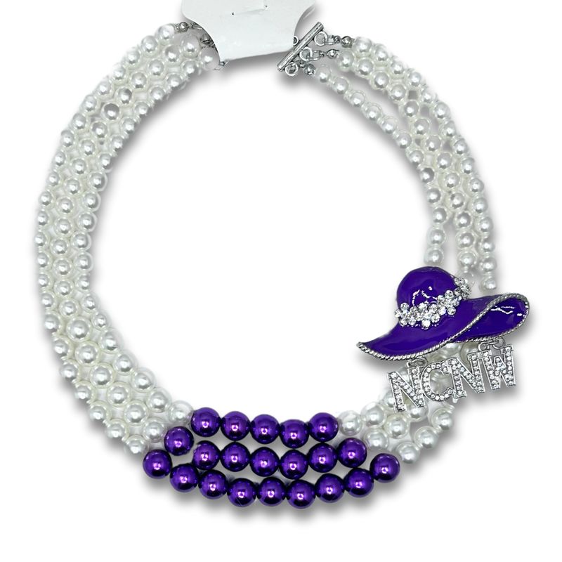 NCNW Hat Pearl Necklace