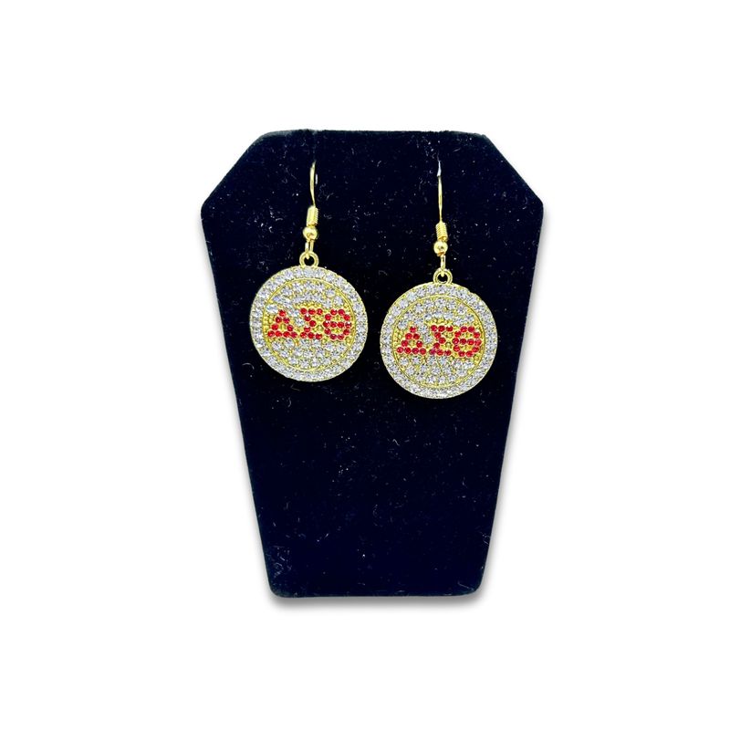 DST Dainty Bling Disk Earrings