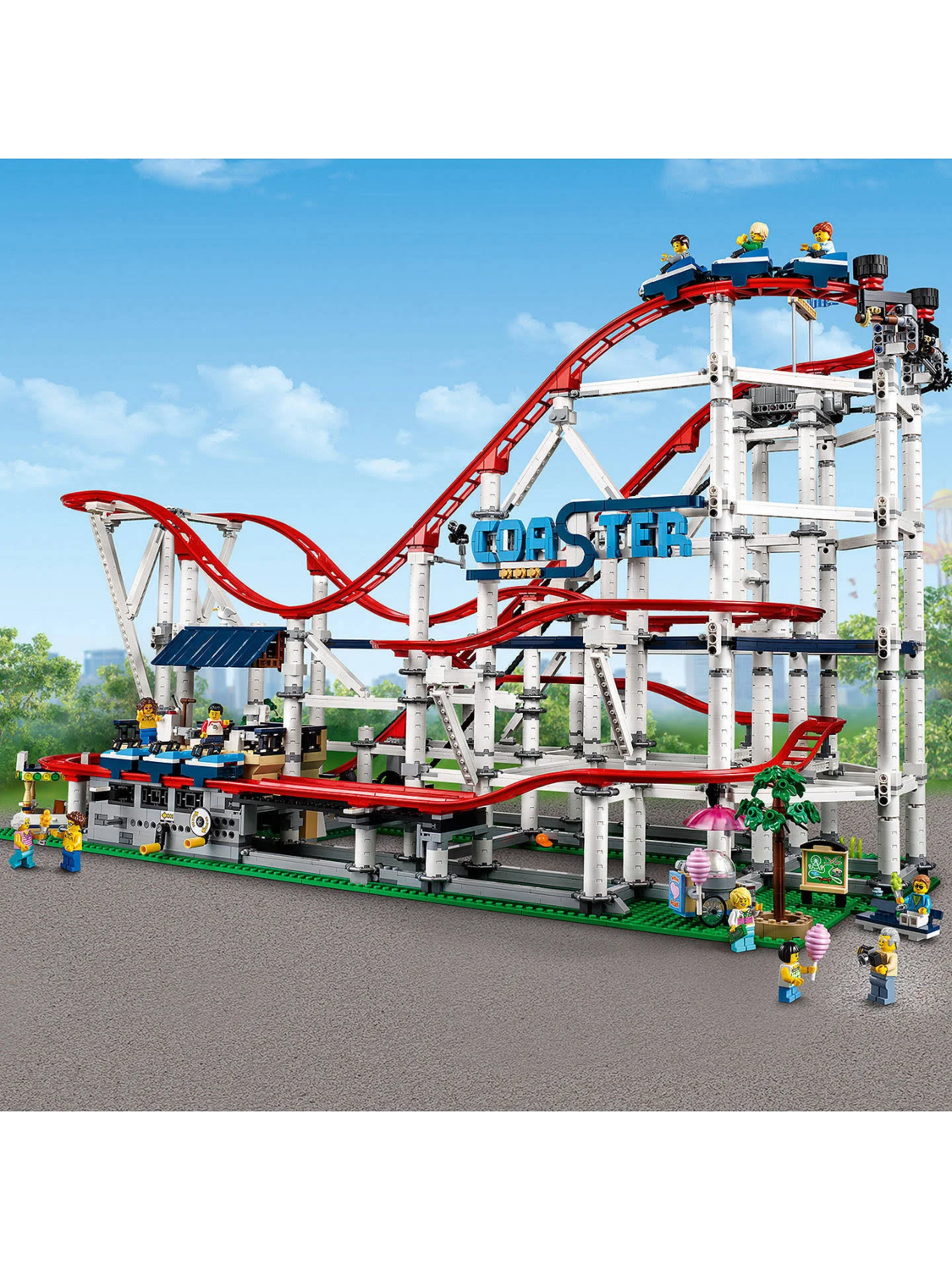 the lego roller coaster