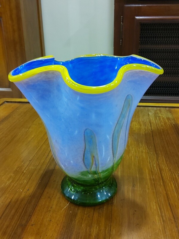 Jarron Cristal - Firmado S. Fres - Francia
