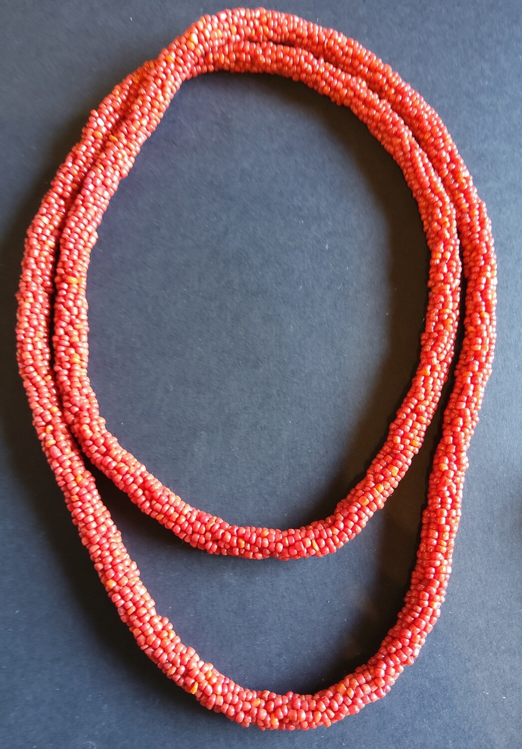 Collar piedras coral rojo