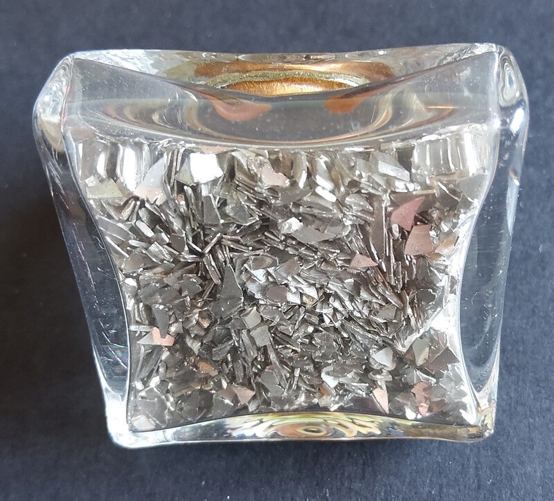 Anillo PYLONES cristal / purpurina plata