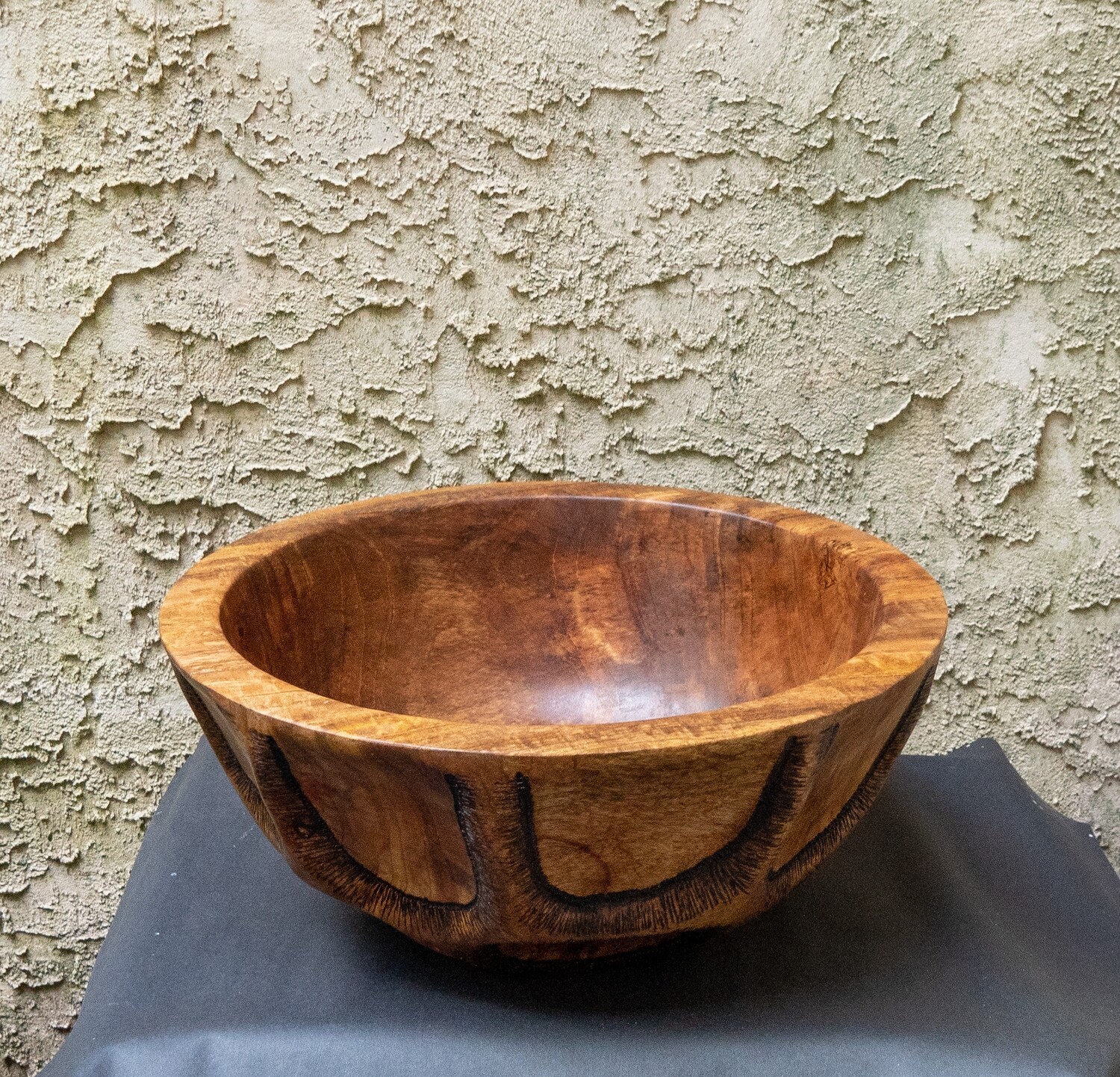 Unique Turned Carved Large
Mango Wood Bowl  Handmade Natural Home Décor Fruit  Candy  Cookie wooden Bowl