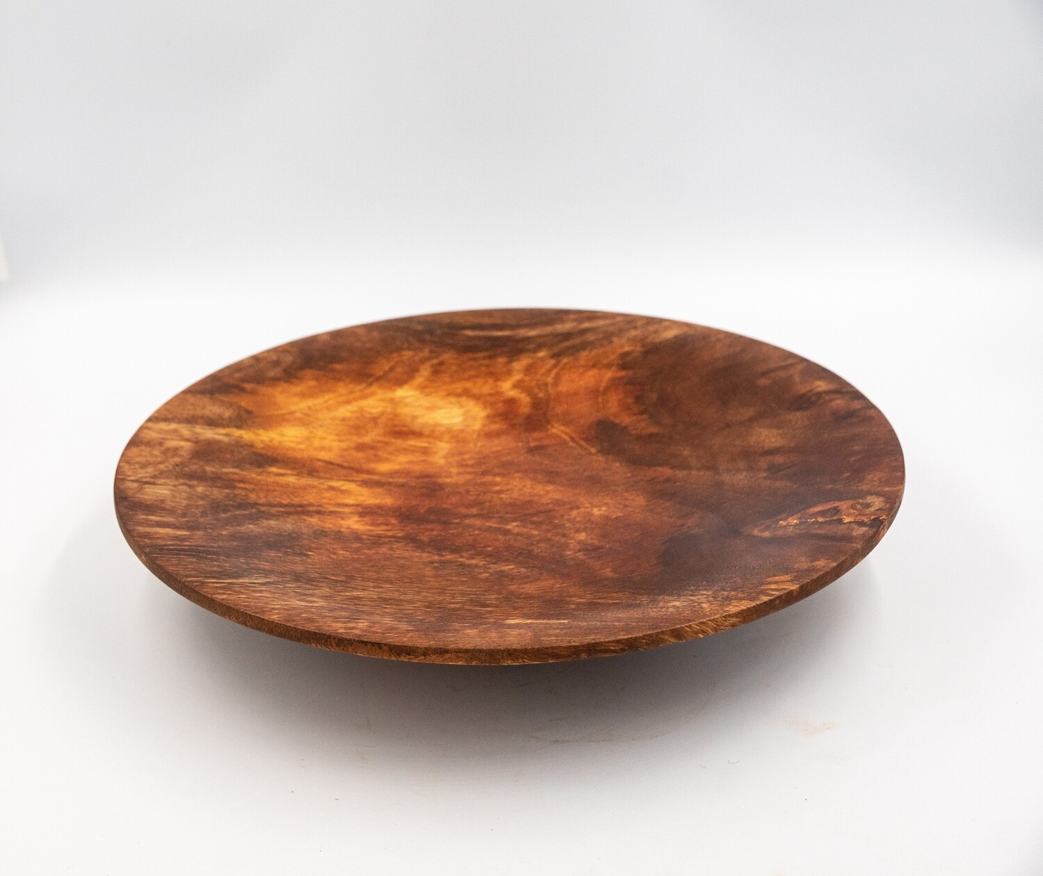 Unique Turned Mango Wood Plate Tray Bowl  Handmade Natural Home Décor Fruit  Candy  Cookie wooden Bowl