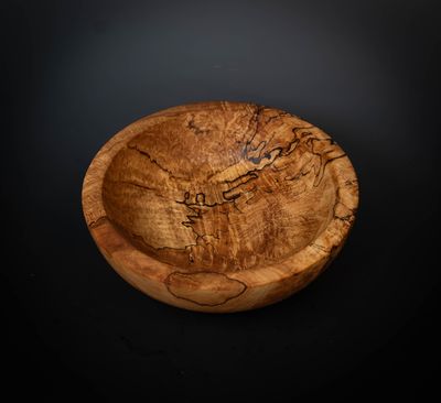 Handcrafted Spalted Maple Wood Bowl Handcrafted Spalted Maple Wood Bowl