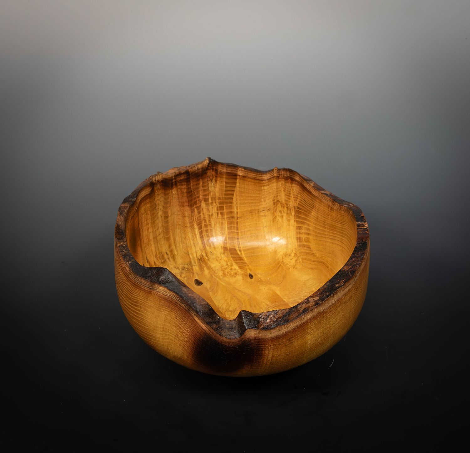 Handcrafted Mulberry Live Edge Wooden Bowl