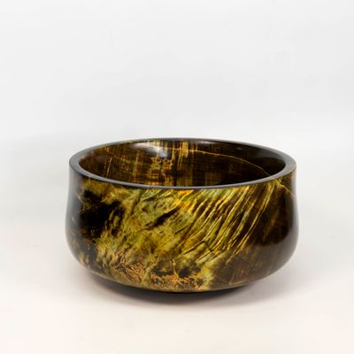 Handcrafted Colored Maple Wood Bowl - Elegant Centerpiece for Rustic Home Decor. Handcrafted Colored Maple Wood Bowl - Elegant Centerpiece for Rustic Home Decor.