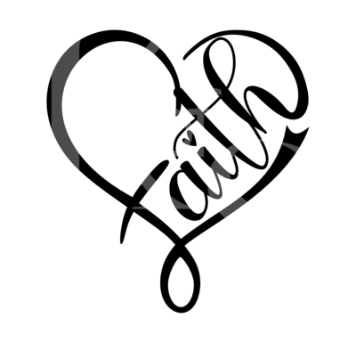 Faith Heart 2 SVG, Faith Svg, Jesus SVG, Religious Svg, Faith and Heart Svg, Love Svg, Heart Svg, Beautiful Svg, Iron On Svg, Cricut, Cameo