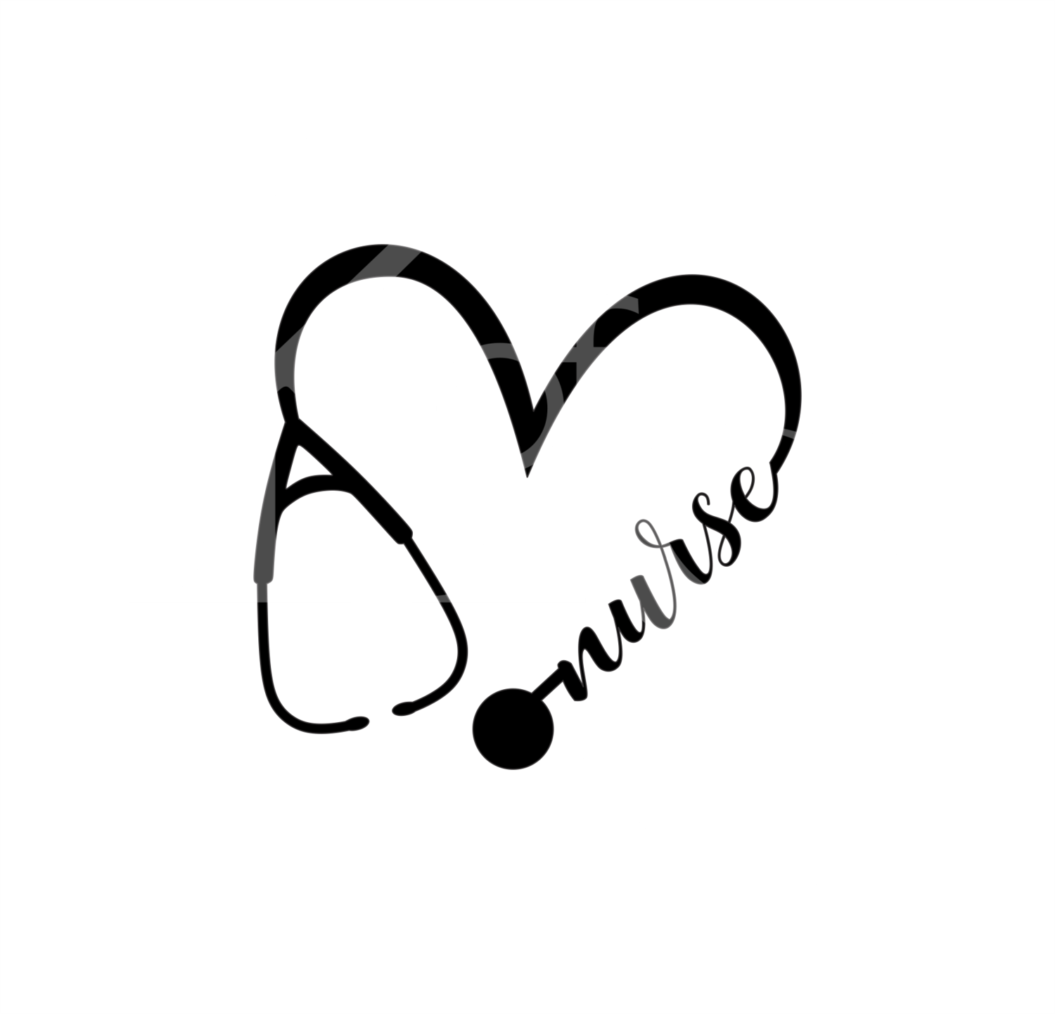 Nurse Heart SVG, Nurse Stethescope Svg Files for Cricut, Iron On, Digital Download, Nurse 2020, Instant Download, Silhouette Cameo, Cricut