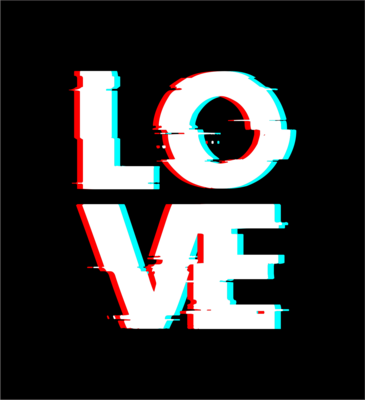Love Distressed SVG, Love Tik Tok Effect Svg, Dxf, Png, Love Squared, Cut File, Iron On, Decals, Tumblers, Shirt Designs, Love Tik Tok