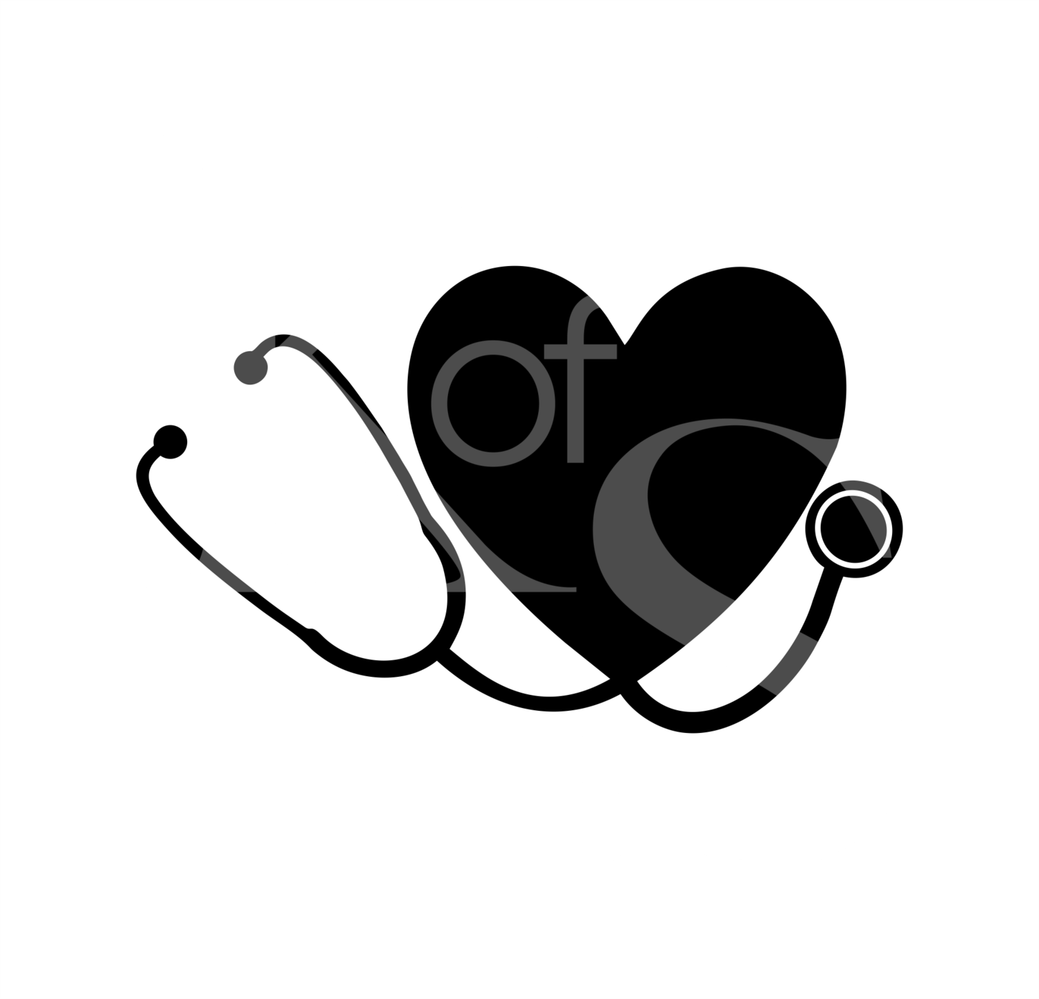 Stethoscope Heart SVG. Heart SVG, Medical SVG, Nurse SVG, Doctor SVG, Silhouette Cameo, Cricut File Cut