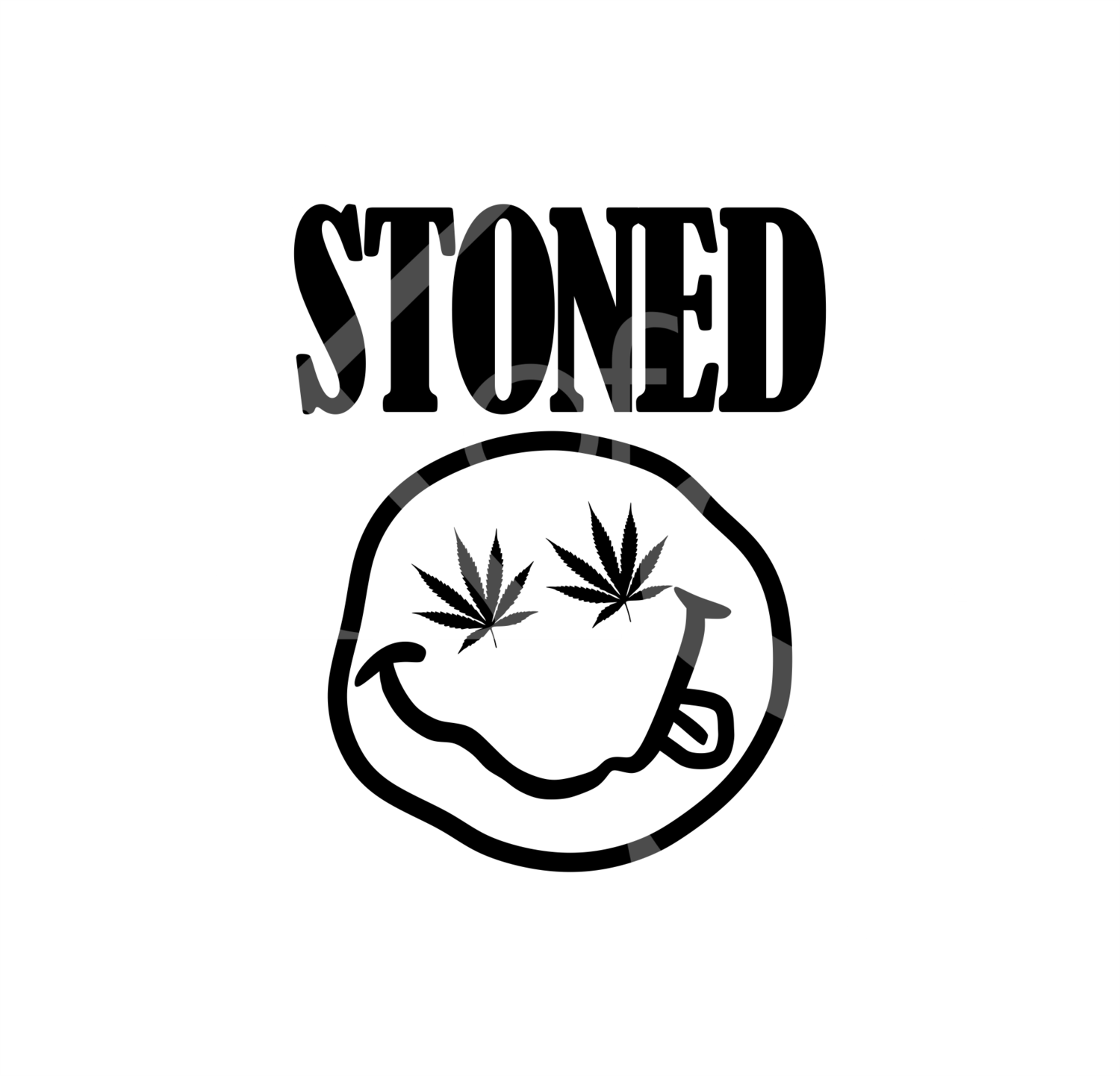 Stoned SVG, Marijuana Leafs, Weed, Pot, Funny Shirt, Nirvana Style, Iron on, Funny Dxf, Png, Weed Smokers, MaryJane Svg