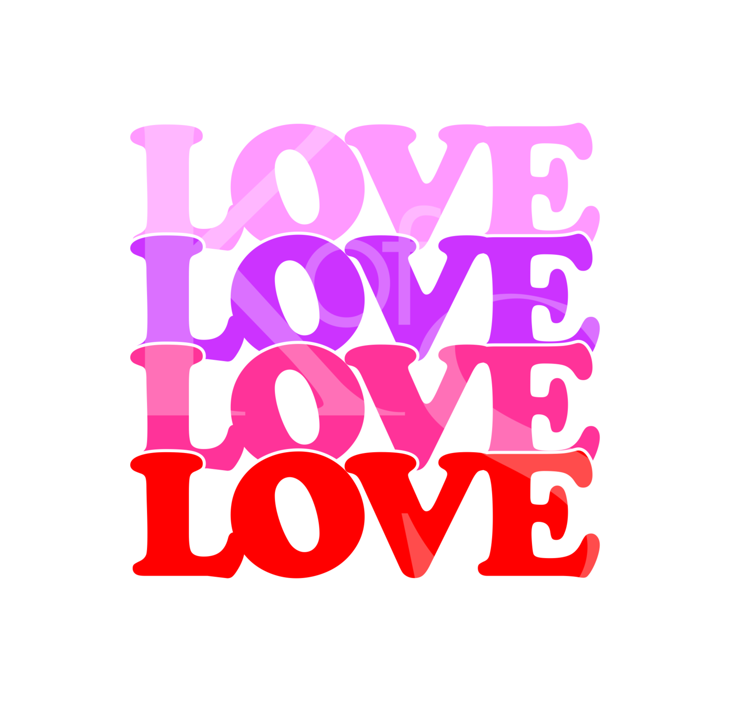 Love SVG, Love Stacked Svg, Love DXF, Cute cute File, Valentine Svg, Valentine Day Svg, Iron On Svg, Cute SVG Cut File, Girly Love Svg