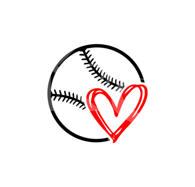 Baseball Love SVG, Baseball Heart SVG, Baseball Laces SVG, Baseball Love Dxf, Baseball, Funny Baseball, Cute Svg, Custom Svg, Tshirt, Decal