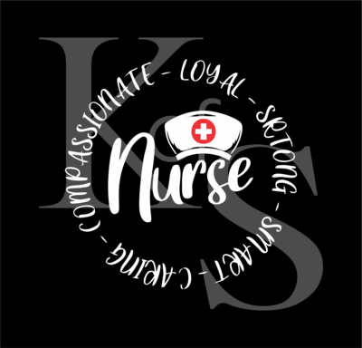 Nurse Strong VG, Loyal, Smart, Caring, Cut File for Cricut, Silhouette, Cute, CNA svg, Nursing Svg, RNA svg, Cute svg, Quote svg, Dxf, Png