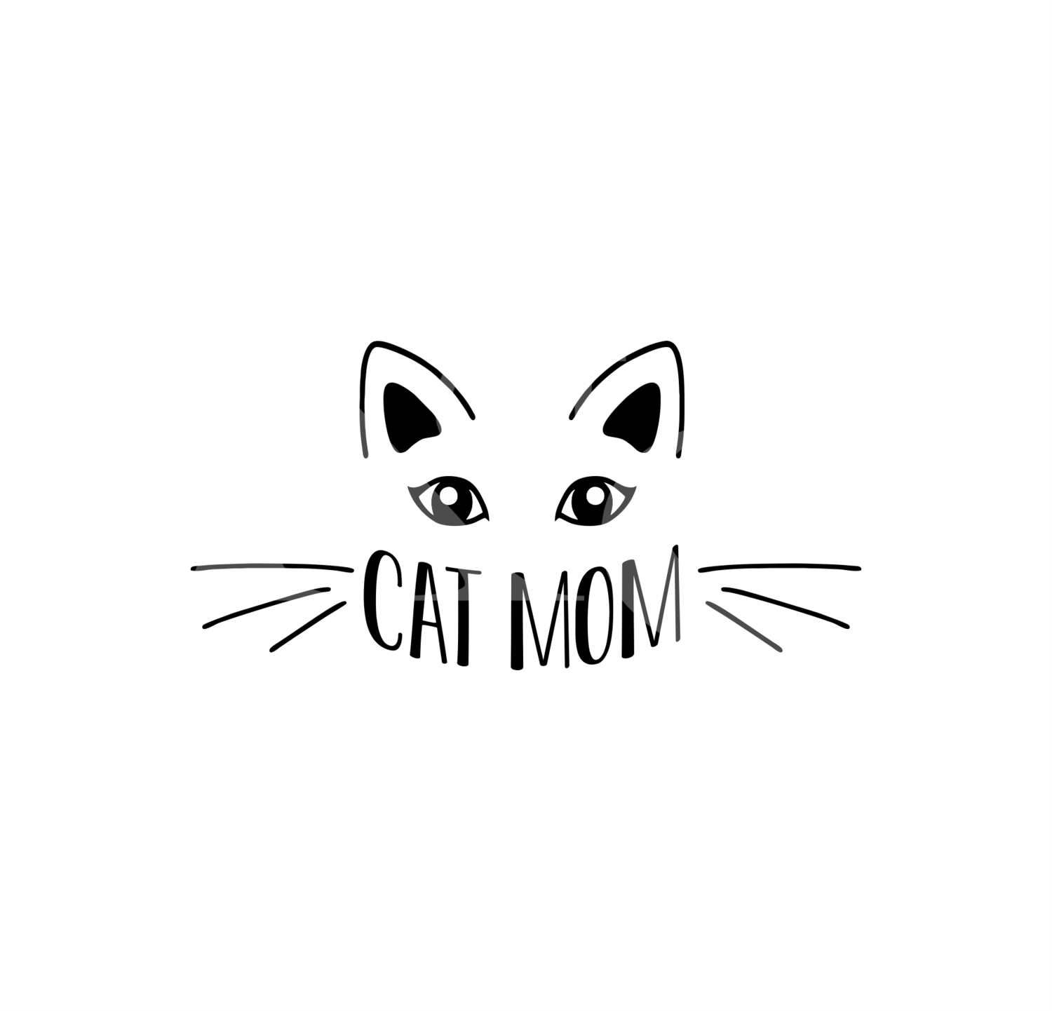 Cat Mom SVG, Cat SVG, Cat Lover SVG, Cat Paw Svg, Cat Ears Svg, Cute Cat Svg, Tumbler Cat Mom Decal, Cat Mom Iron On, Cute Cat Mom Svg, Dxf