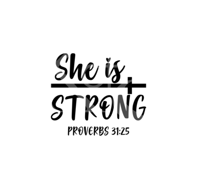 She is Strong SVG